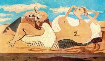 喬治 勃拉尅 Nude Reclining on the pedestal 喬治 勃拉尅 Nude Reclining on the pedestal